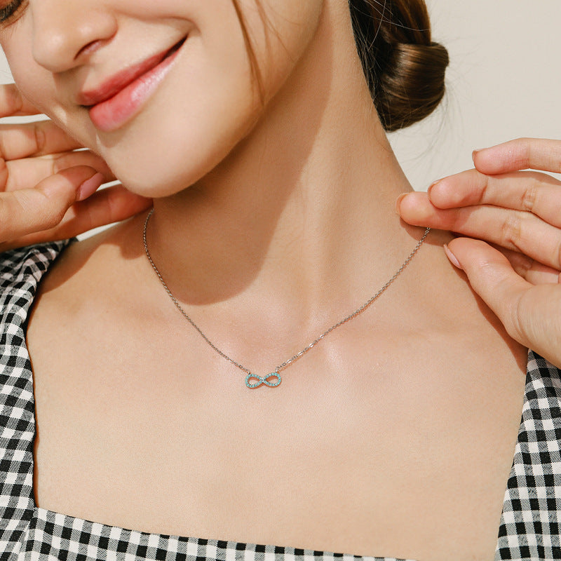 Everyday Genie Sterling Silver Necklace with Turquoise Pendant