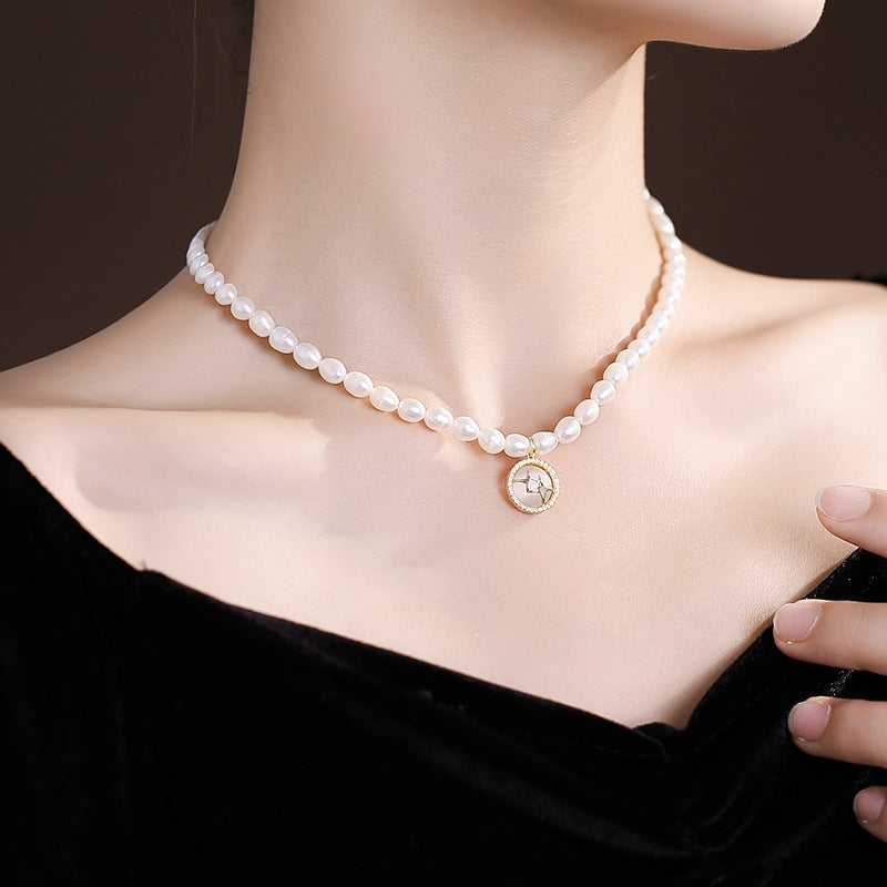 Luxurious French Style Baroque Freshwater Pearl Necklace for Sophisticated Women