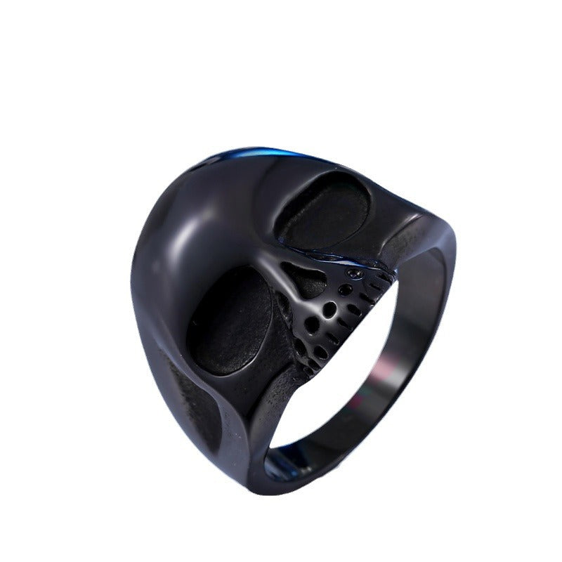 Titanium Steel Retro Skull Ring for Men - Personalized Domineering Fashion Accessory