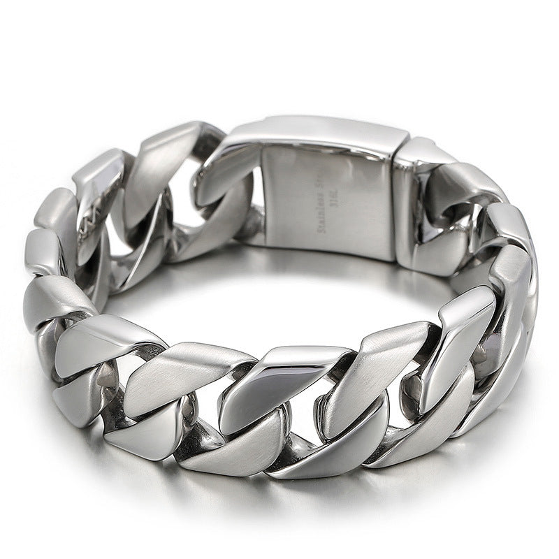 Stylish Personalized Men's Titanium Steel Bracelets for Hipsters