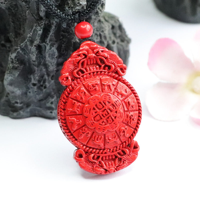 Red Sand Cinnabar Nine Palace Bagua Charm