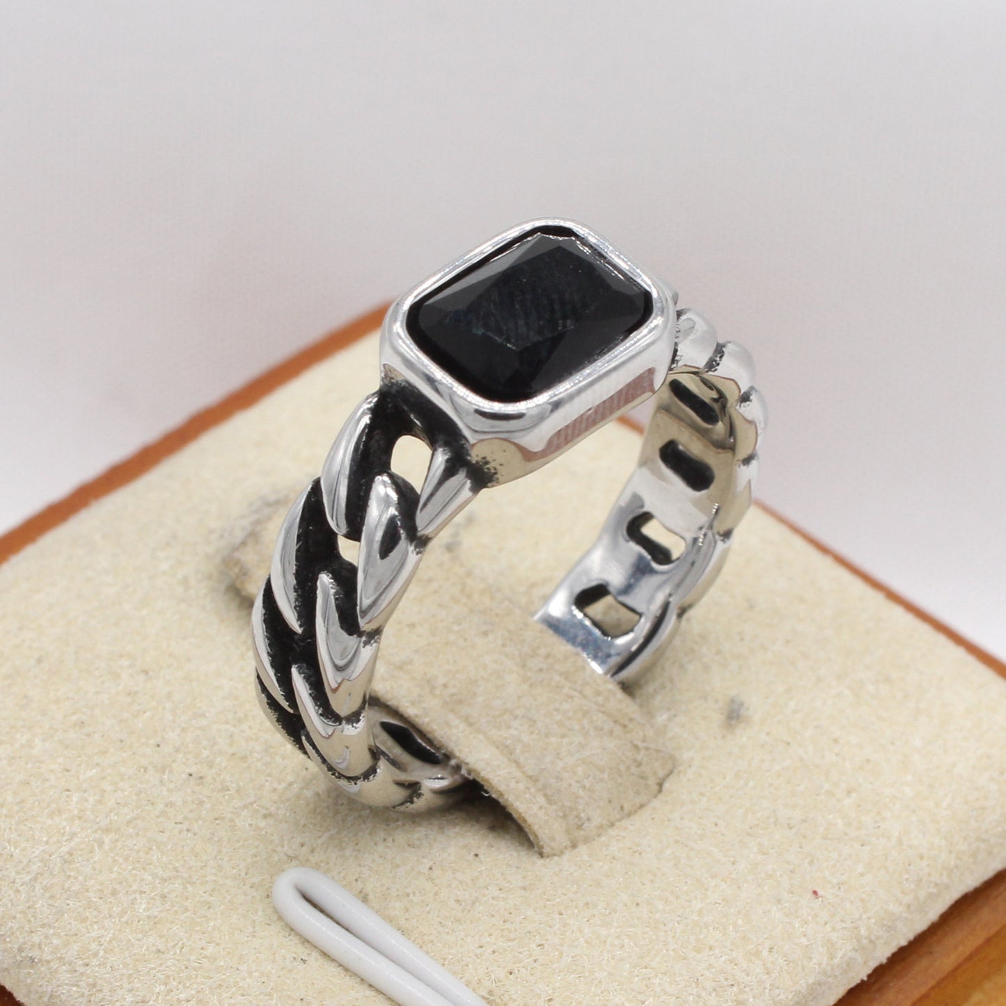 European and American Trendy Titanium Steel Chain Ring for Men and Women - Wholesale Fashion Jewelry