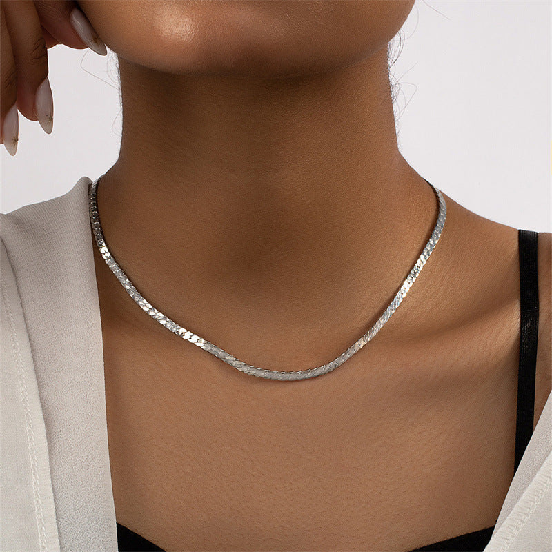 Minimalist Metal Chain Necklace - Vienna Verve Collection