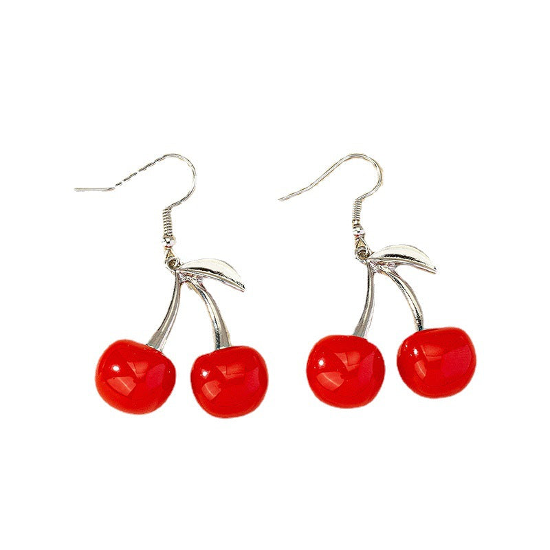 Black Cherry Earrings - Fashionable European and American Jewelry