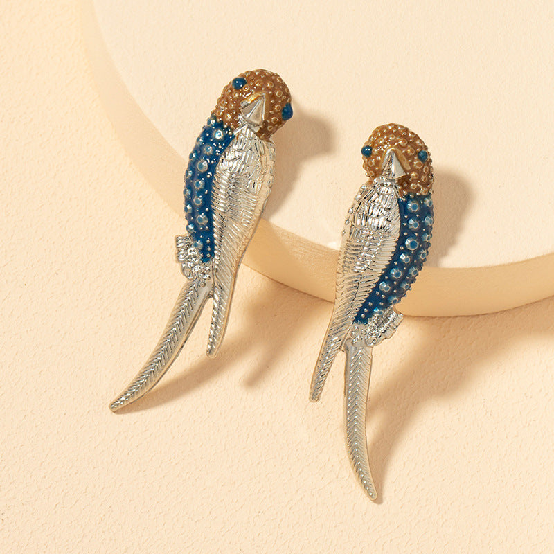 Exotic Metal Bird Earrings Set for Global Retail: Trendy and Bold Statement Earrings