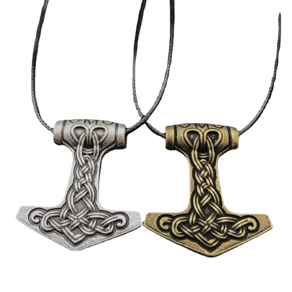 Viking Mjollnir Hammer Pendant Necklace - Norse Legacy Collection