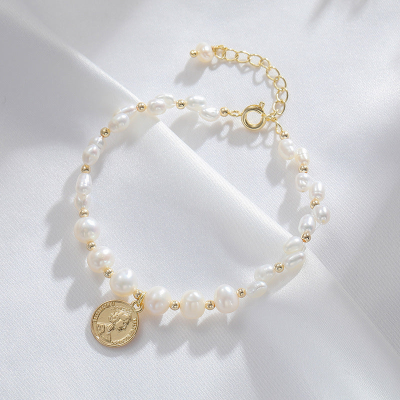 Fortune's Favor Freshwater Pearl Sterling Silver Bracelet