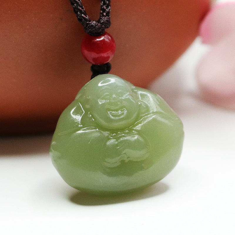 Maitreya Buddha Jade Jewelry Pendant crafted from Hotan Jade