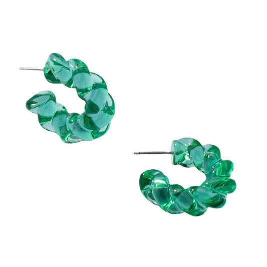 European and American Trendy Wholesale Vienna Verve Resin Earrings - Fashionable Synthetic Earrings.