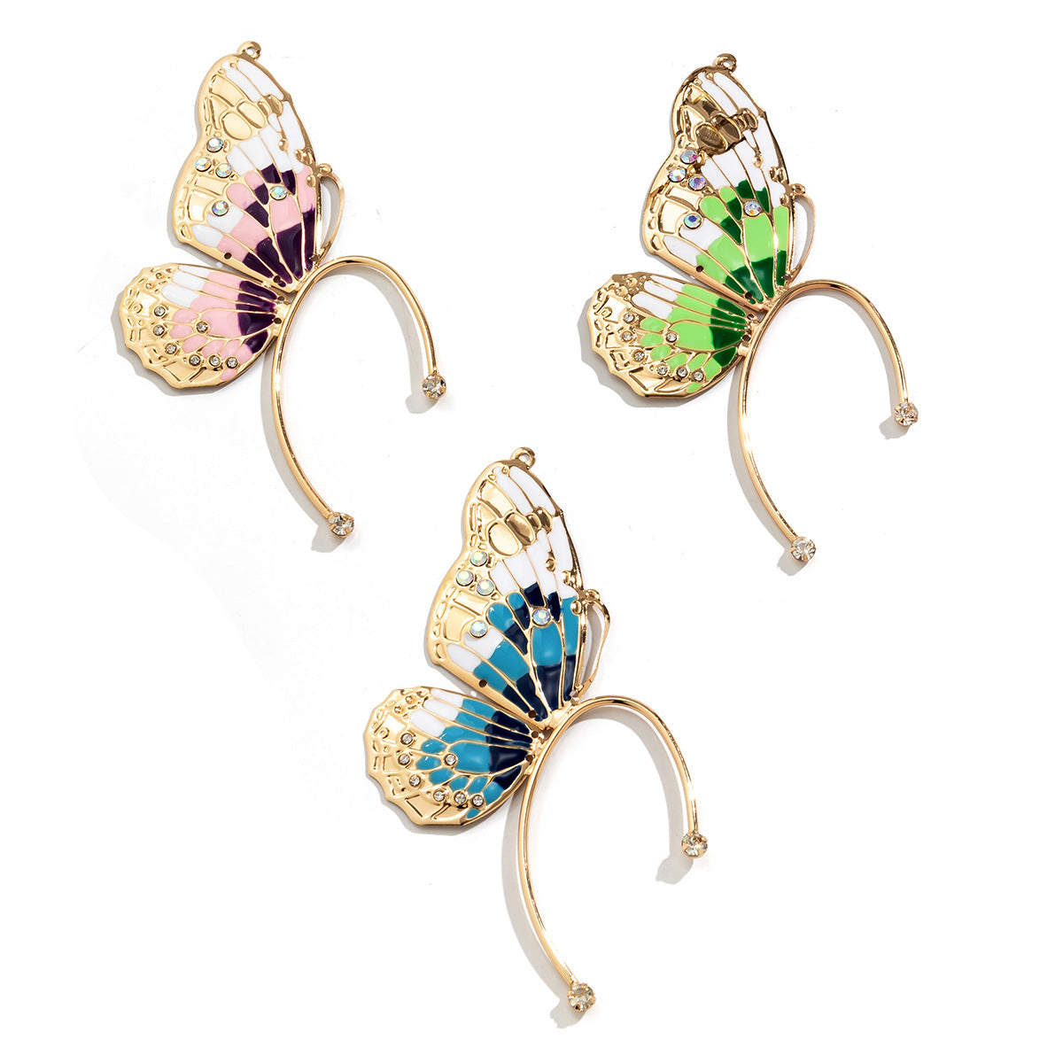 Countryside Butterfly Wing Ear Cuff in European and American Style