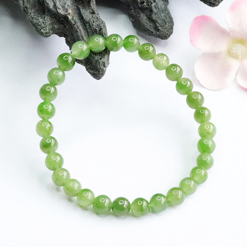 Fortune's Favor Sterling Silver Jade Bracelet