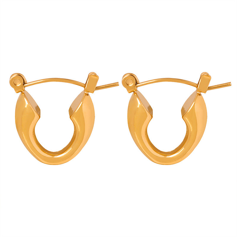 Golden Geometry Earrings - Everyday Genie Collection by Planderful