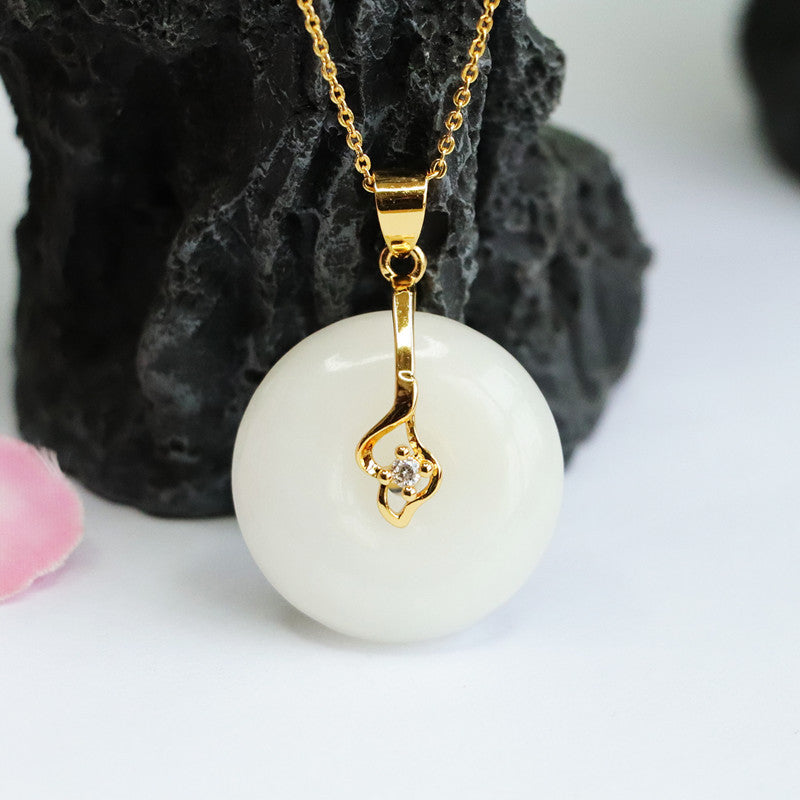 White Jade Fortune's Favor Necklace