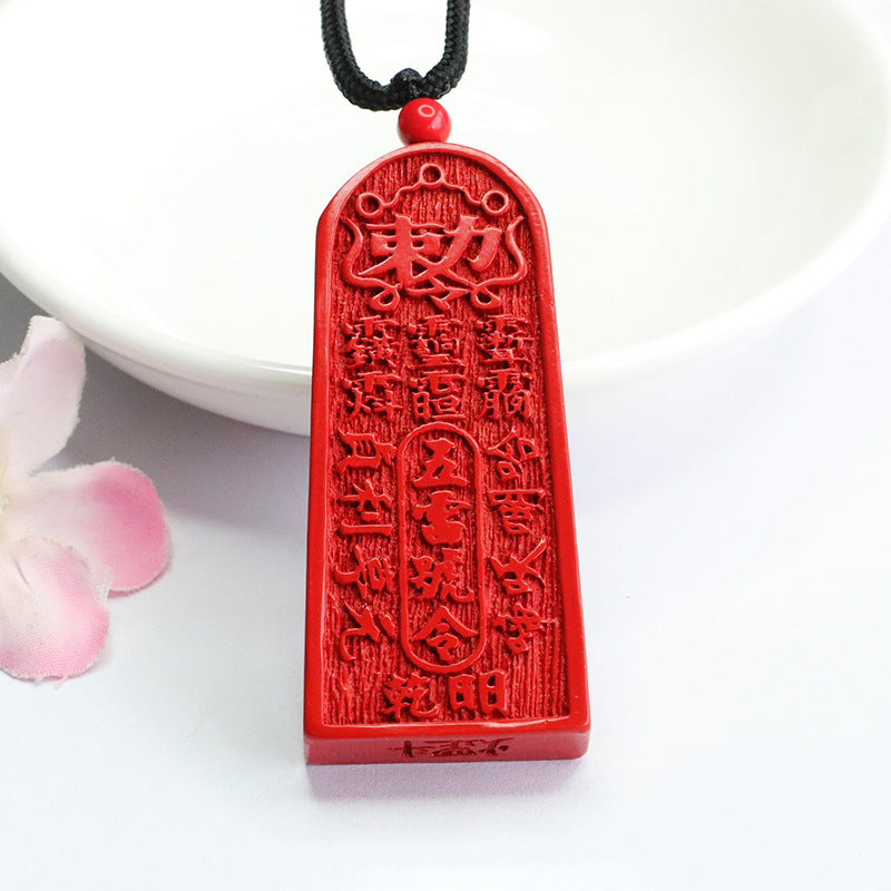 Vermilion Sand Pendant: Symbol of Strength and Prosperity