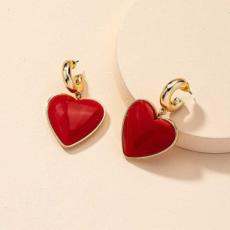 Exaggerated Love Earrings Set in Vienna Verve Collection