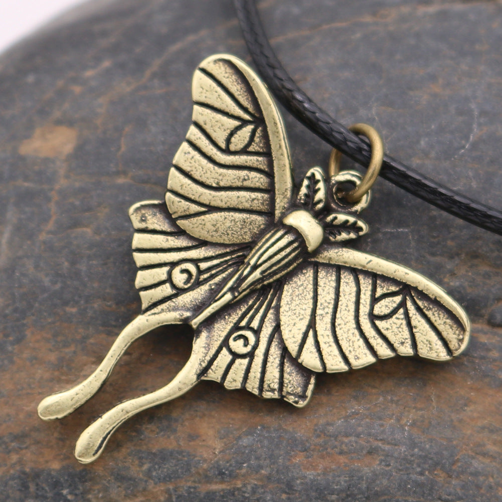 Mini Death Valley Moth Pendant Men's Necklace - Norse Legacy Collection