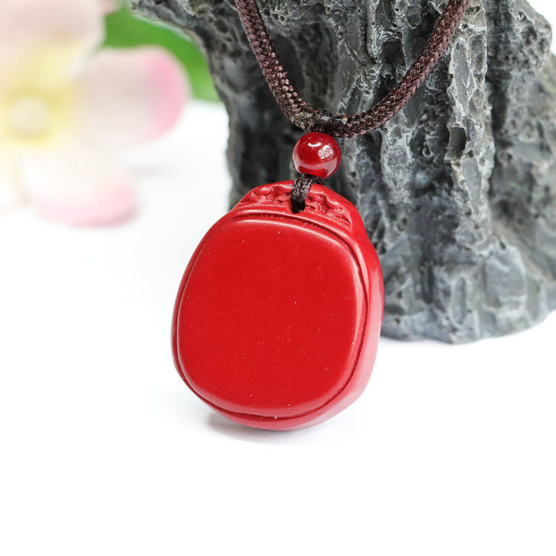 Cinnabar Pendant Purple Gold Sand Pendant