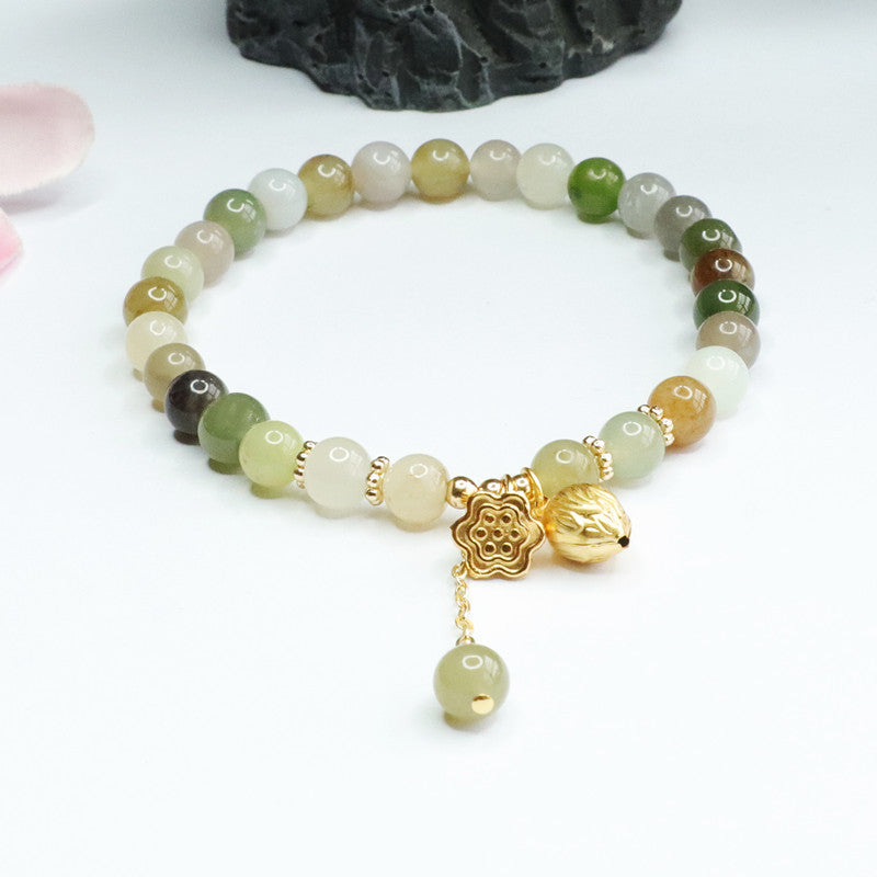 Fortune's Favor Sterling Silver Jade Bracelet