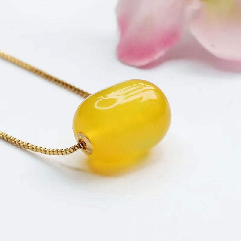 Golden Chalcedony Pendant Necklace from Fortune's Favor Collection