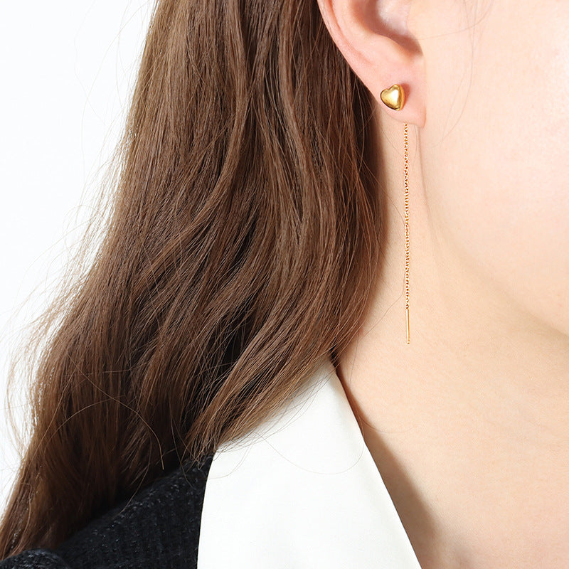 Elegant Personalized Tassel Earrings - Hypoallergenic 18K Gold Plated