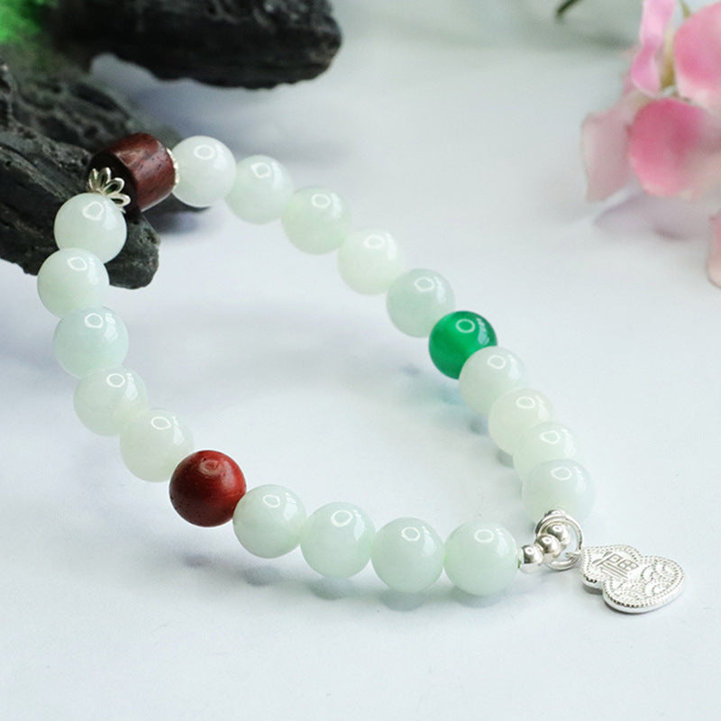 Fortune's Favor Sterling Silver Jade Bracelet