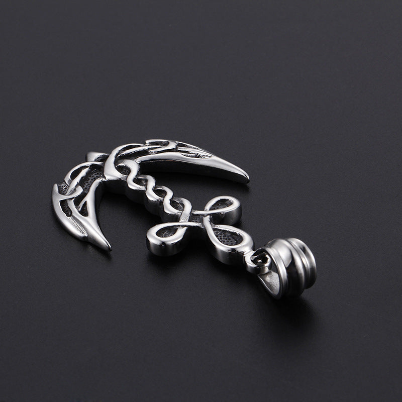 Vintage-Inspired Men's Titanium Steel Anchor Pendant