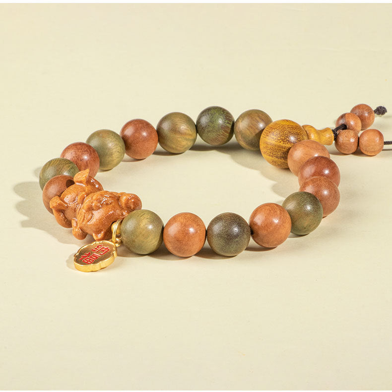 Fortune's Favor Sterling Silver Sandalwood Bracelet