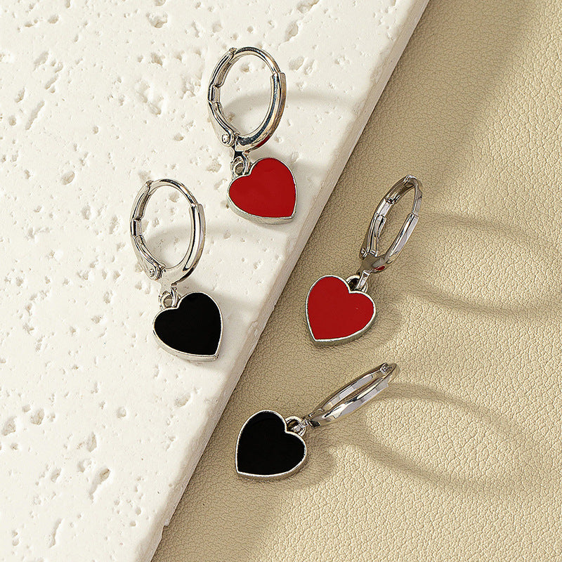 Romantic Glazed Love Earrings Set - Vienna Verve Collection