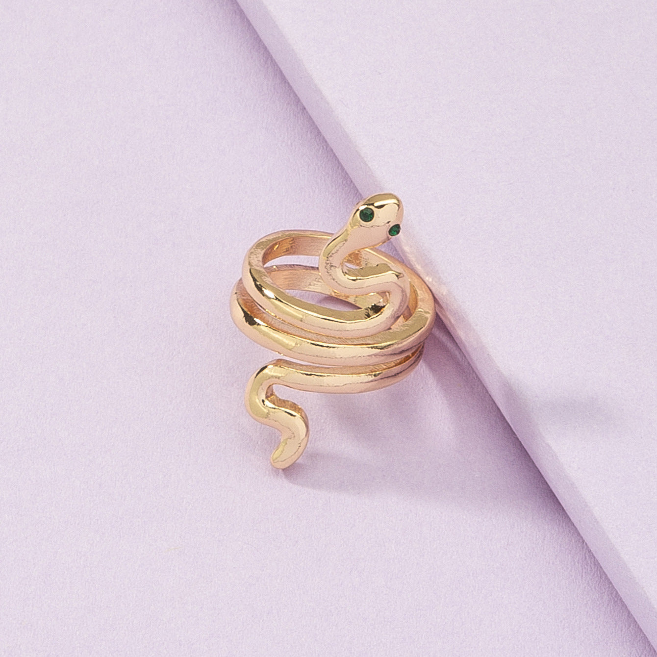 Wholesale Snake Ring with Cross-Border Charm