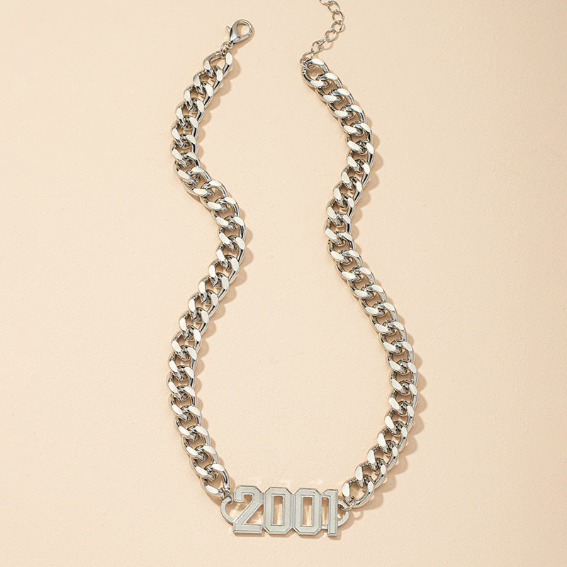 Wholesale European and American Digital Metal Necklace - Vienna Verve Collection