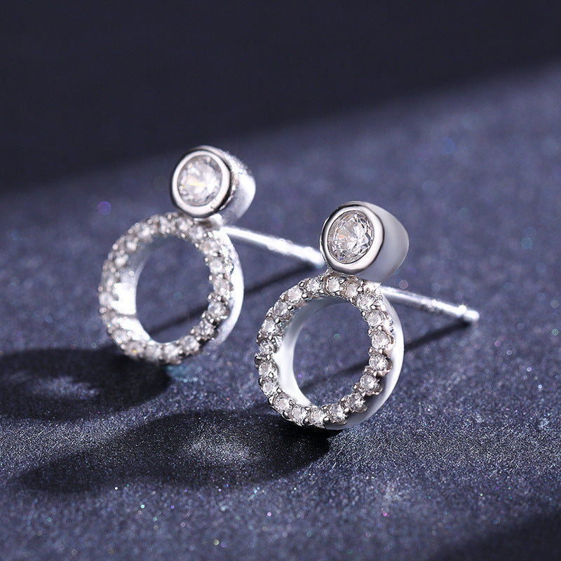 Everyday Genie Sterling Silver Earrings with Zircon