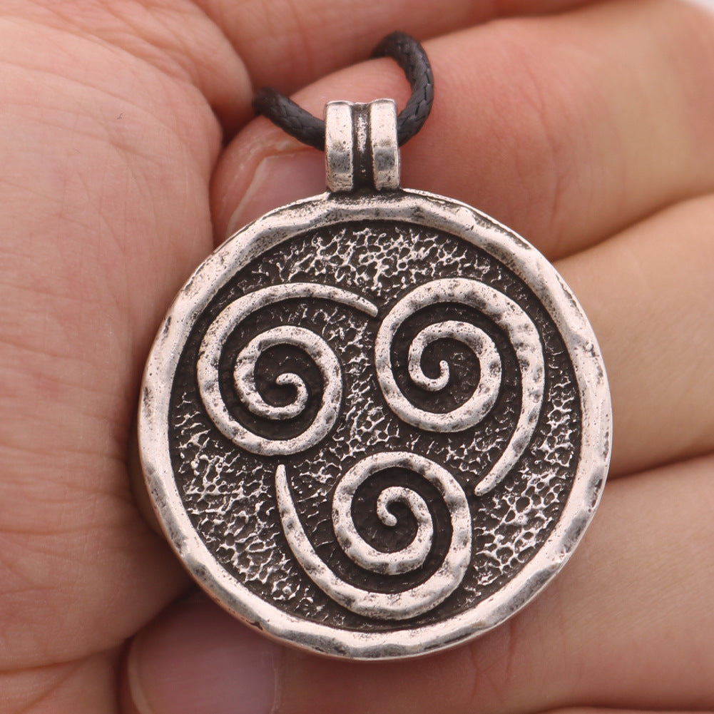 Ancient Mandala Flower Necklace with Zen Yoga Amulet Pendant