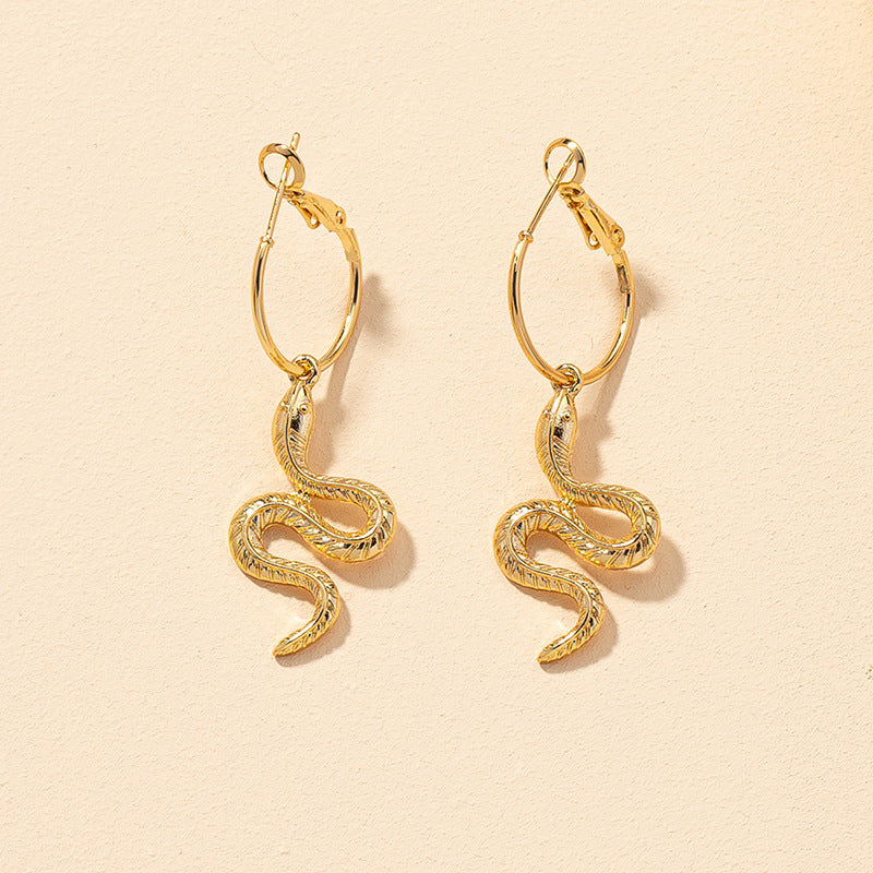 Wholesale Snake Gold Earrings - Vienna Verve Collection