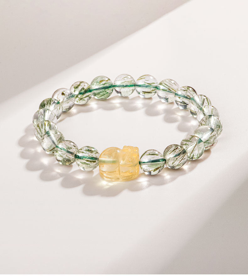 Fortune's Favor Sterling Silver Crystal and Tourmaline Bracelet