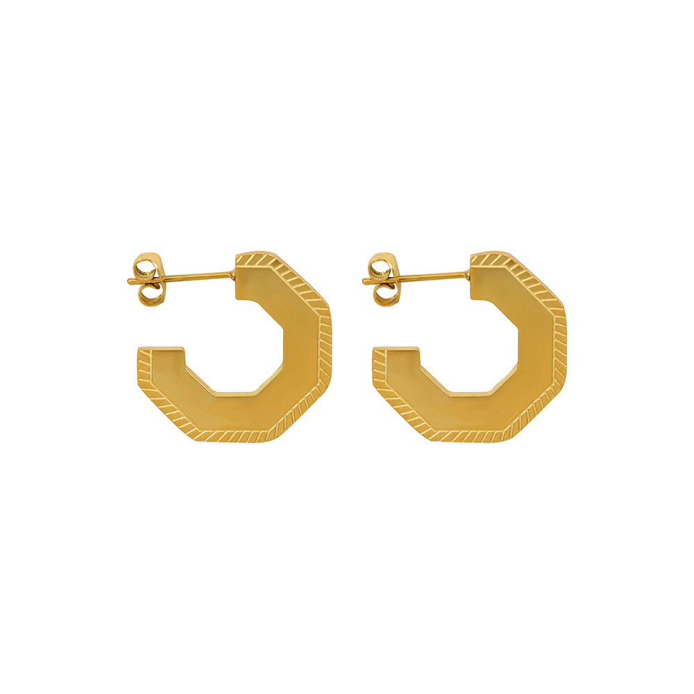 Vibrant Titanium Plated French Boutique Earrings with Timeless Appeal