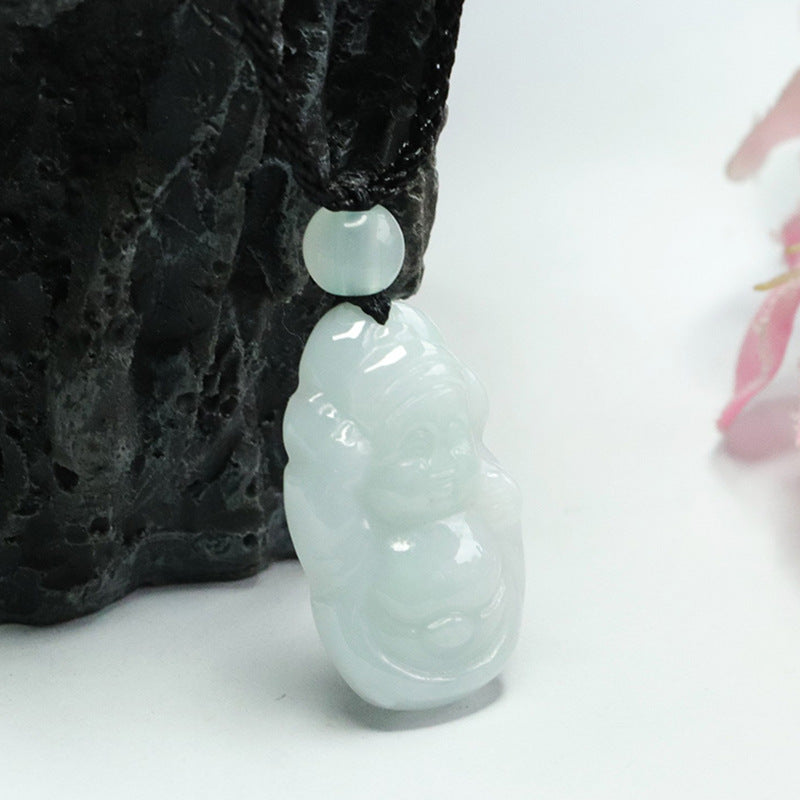 Small Jade God of Wealth Pendant from Fortune's Favor Collection