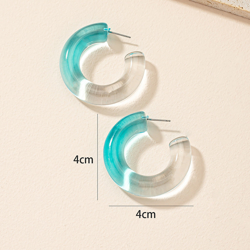 Block Acrylic Earrings - Vienna Verve Collection