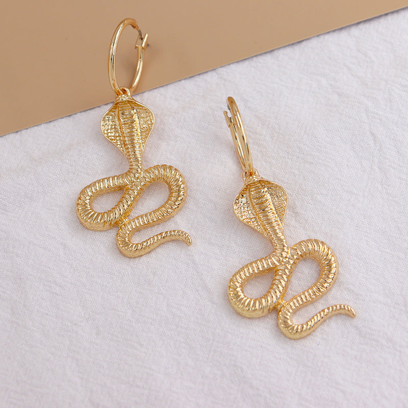 Exaggerated Snake Earrings - Vienna Verve Collection - Fashion Enthusiast's Choice