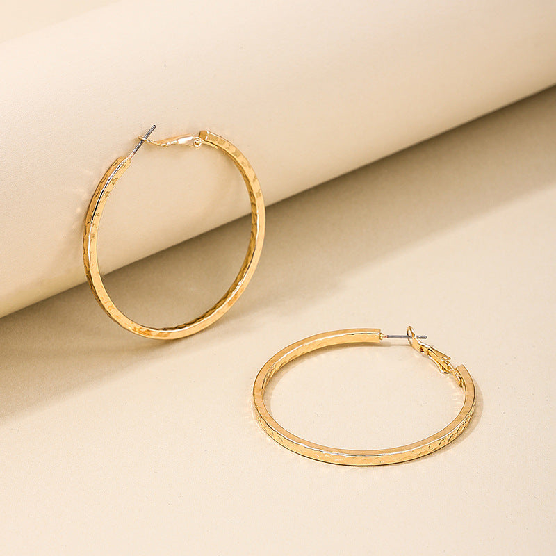 Circular Textured Earrings with European Flair - Planderful Vienna Verve Collection