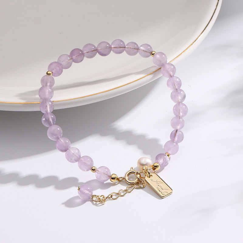 Fortune's Favor Amethyst Bracelet - Sterling Silver Design for Women