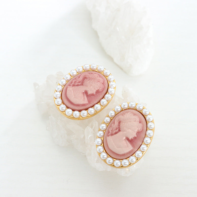 Enchanting Pearl Lady Earrings with a Touch of Asia