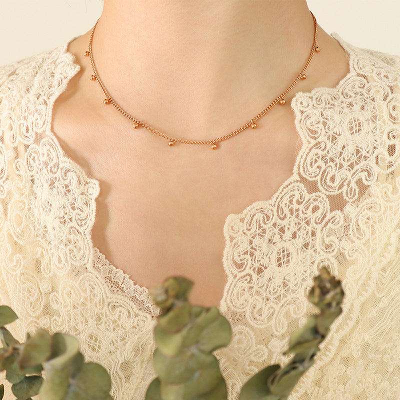 Sleek Korean Beaded Necklace for Stylish Summer Looks