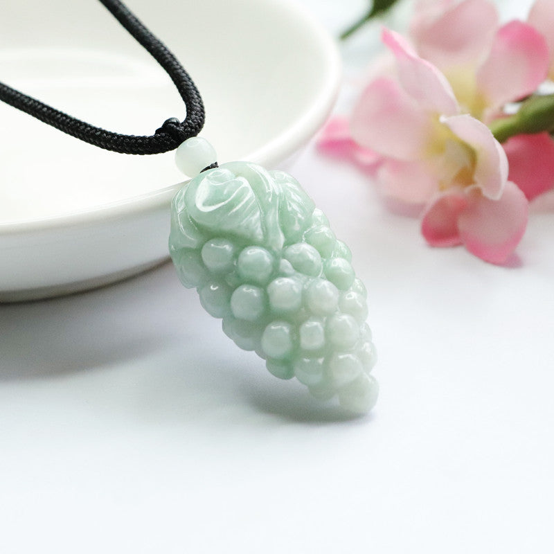 A Grade Jade Grape Pendant from Fortune's Favor Collection