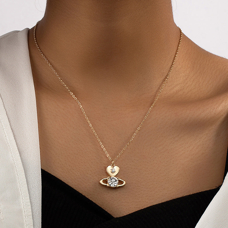 Luxurious Planet Pendant Necklace with Vienna Verve Design