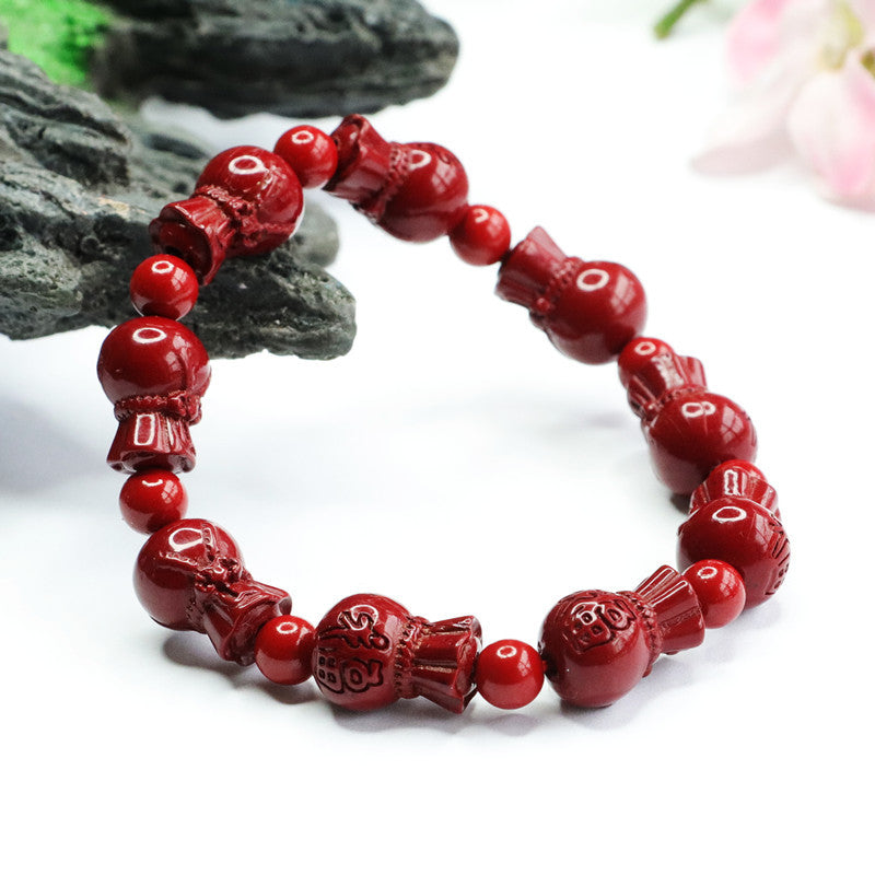 Fortune's Favor Cinnabar Stone Bracelets