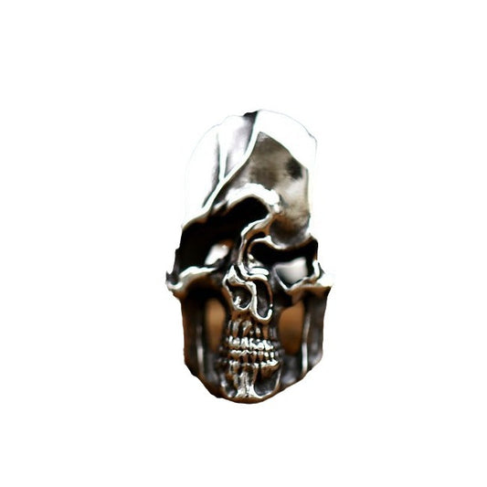 Punk Skull Titanium Steel Ring for Men - Twisted Soul Retro Design in Wholesale Sizes 7-13