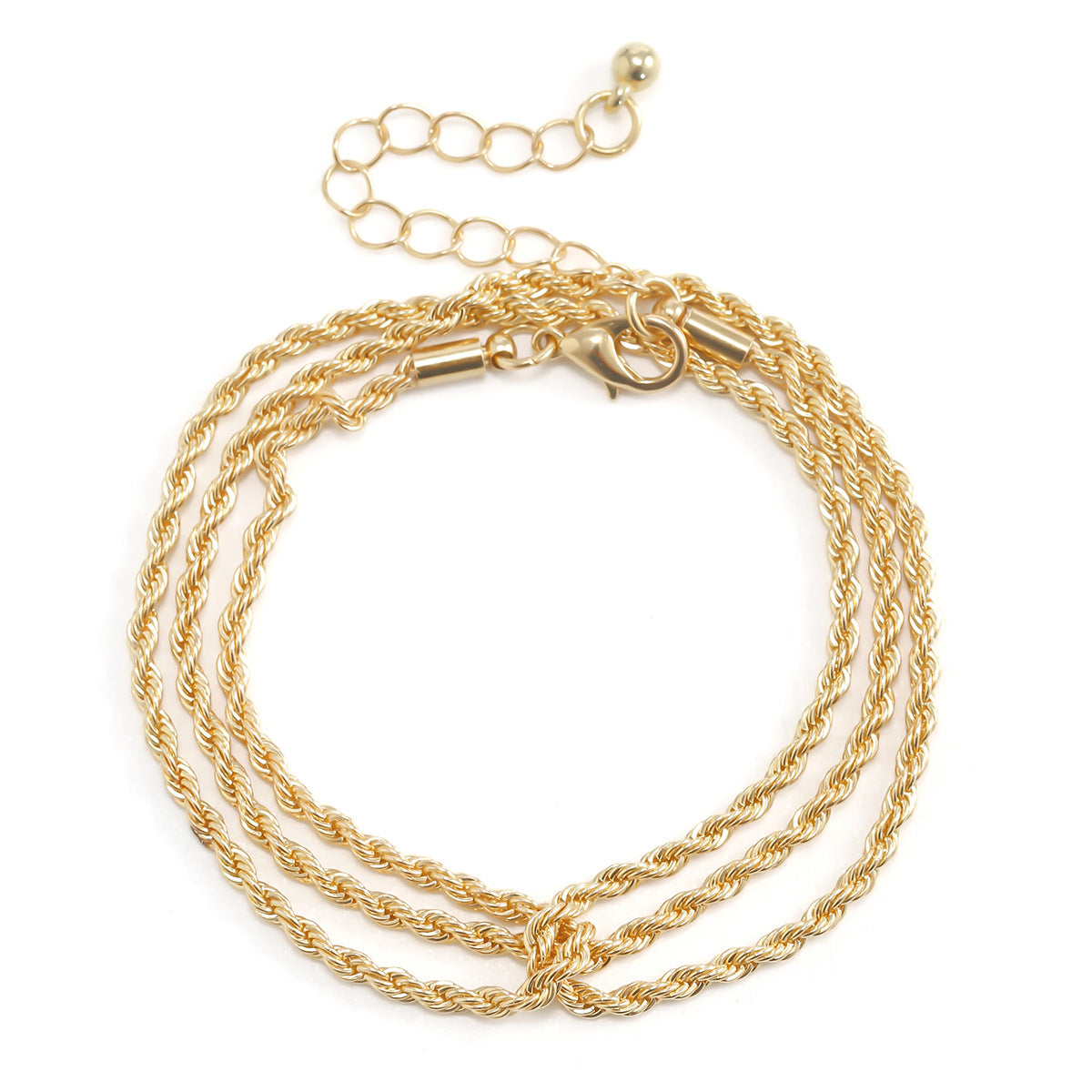 French Minimalist Alloy Chain Bracelet from Vienna Verve Collection