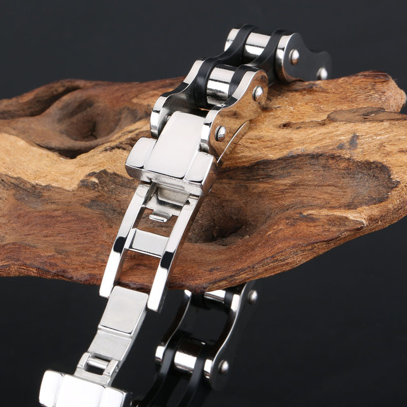 Men's Woven Titanium Steel Bracelet - Simple and Stylish European-American Design