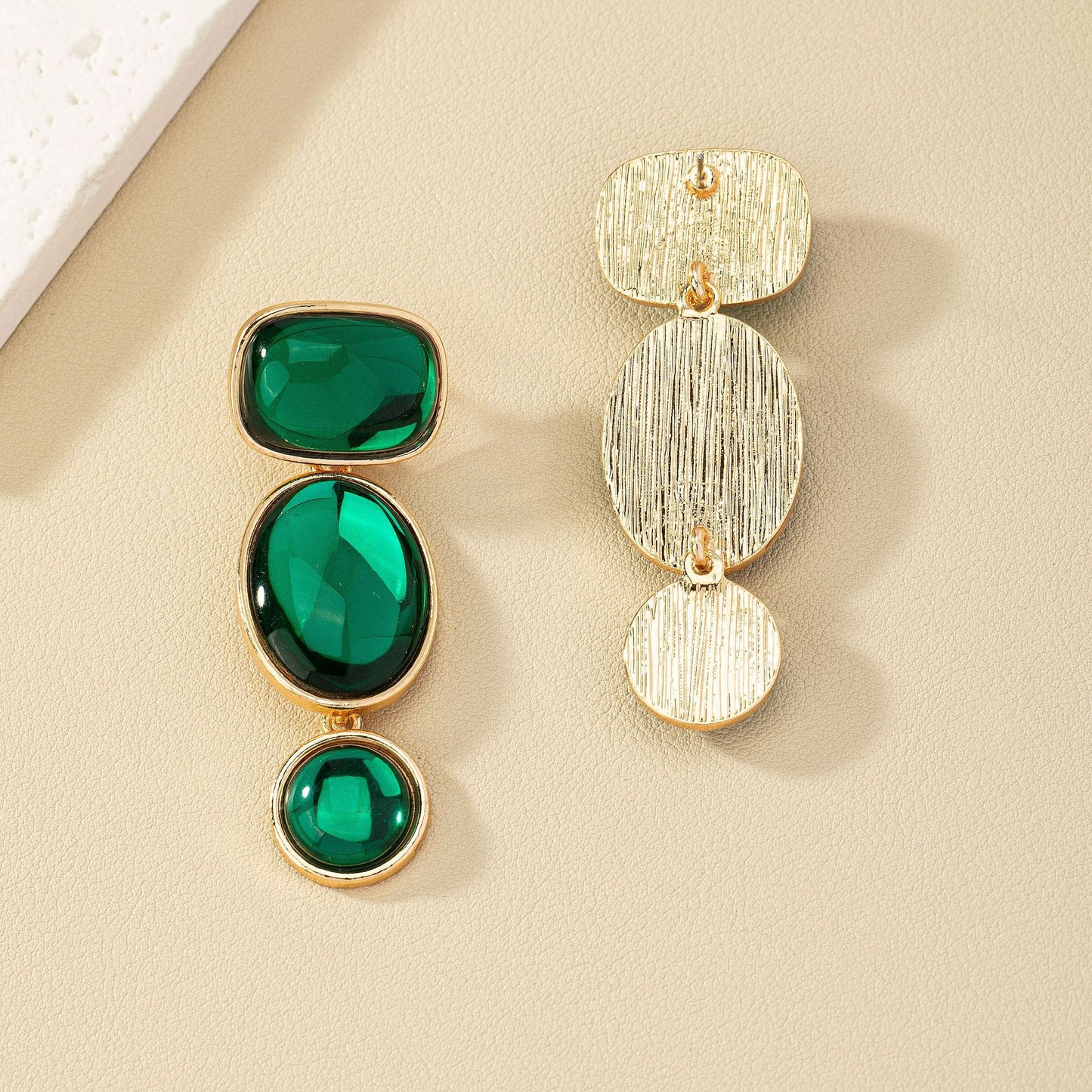 High-End Green Earrings Collection with European Flair