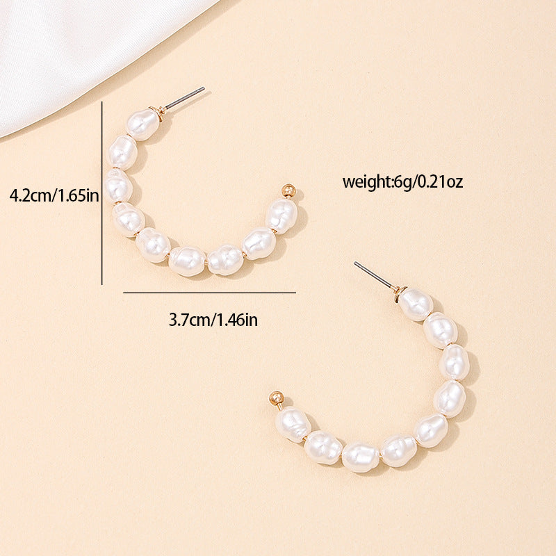 European Charm Pearl Earrings - Stylish Korean Street Fashion Statement